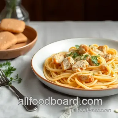 Easy Chicken Pasta Comfort Dish: My Creamy Garlic Chicken Pasta Recipe Recipe Card