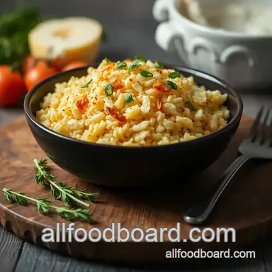 Ultimate Baked Rice with Onions & Cheese Delight: The Comfort You Crave Recipe Card