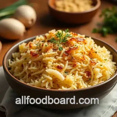 Ultimate Baked Rice with Onions & Cheese Delight: The Comfort You Crave
