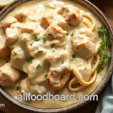 My Family's Favorite: Cook Creamy Chicken Stroganoff in 40 Minutes! Recipe Card