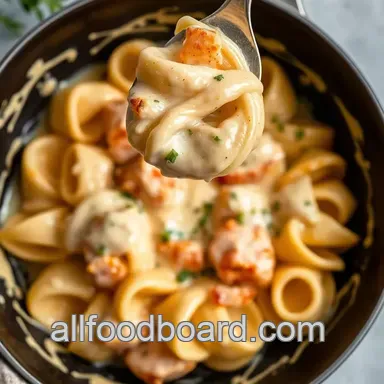 Cook Creamy Tortellini with Chicken Delight Recipe Card