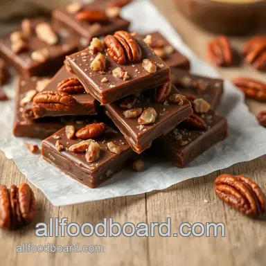 Cooked Toffee with Chocolate & Pecans Recipe Card