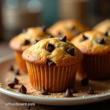 Moist Chocolate Chip Cottage Cheese Muffins Recipe Recipe Card