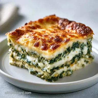 Creamy Cottage Cheese Spinach Lasagna