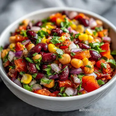 Cowboy Salsa Recipe for 30 Minute Appetizer Recipe Card