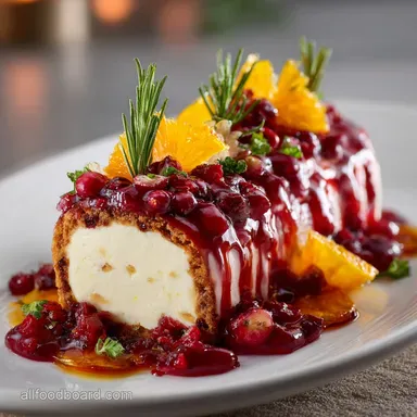 Festive CranberryOrange Bûche de Noël Traditional Christmas Desserts