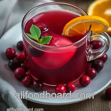 Refreshing Tea with Cranberry: My Easy Cranberry Zest Recipe Recipe Card