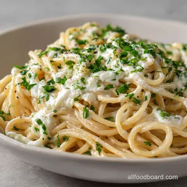 Cream Cheese Pasta - Silky Garlic Herb Sauce for Weeknights Recipe Card
