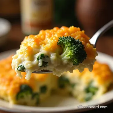 Ultimate Creamy Broccoli Rice Casserole Recipe Homemade Comfort Recipe Card