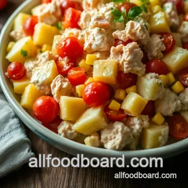 Easy & Creamy Chicken and Potato Salad: My Family's Favorite Recipe Recipe Card