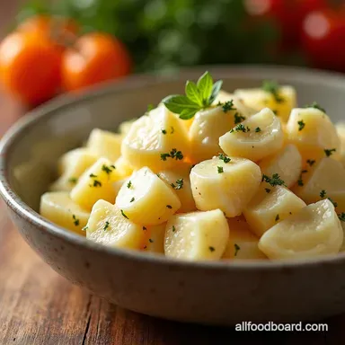 The Best Creamy Classic Potato Salad Recipe Foolproof Tangy Recipe Card
