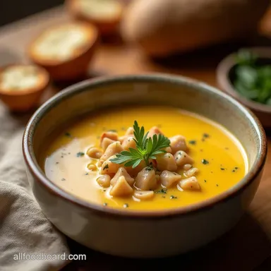 Silky Hungarian Cottage Cheese Soup Recipe Easy Comfort Food Recipe Card