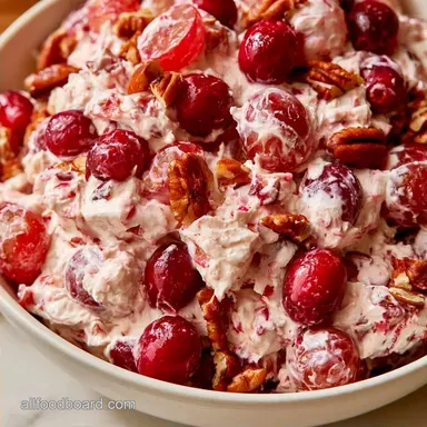 Cranberry Fluff Salad with Cream Cheese