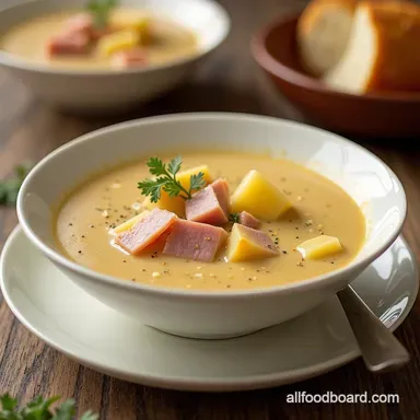 Easiest Creamy Crockpot Ham and Potato Soup Recipe