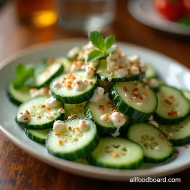 Dilliciously Creamy Cucumber Salad Recipe No Watery Mess Recipe Card