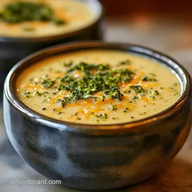 Ultimate Creamy Broccoli Cheddar Soup Ready in 30 Recipe Card