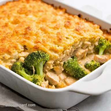 Deliciously Easy Chicken Broccoli Casserole My Creamy Dream Recipe Card
