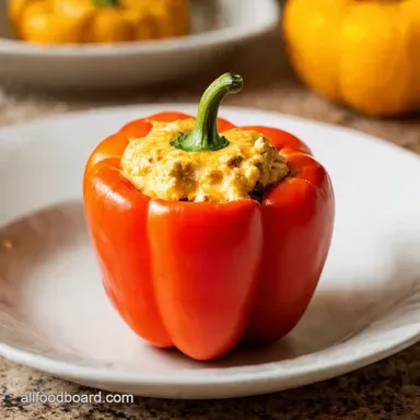 Creamy Ricotta Stuffed Peppers An Easy Italian Treat Recipe Card