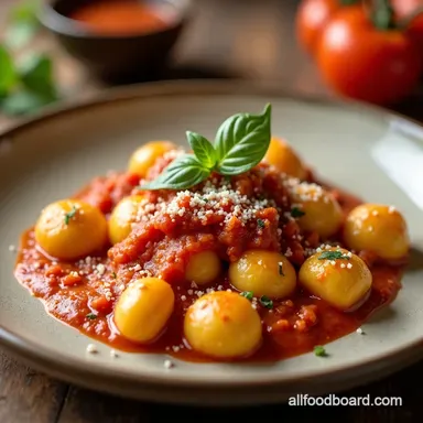 Creamy Vegan Gnocchi Tomato Sauce So Easy So Dreamy Recipe Card