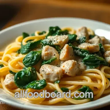 Easy Dinner Ideas: Creamy Garlic Chicken and Spinach Pasta