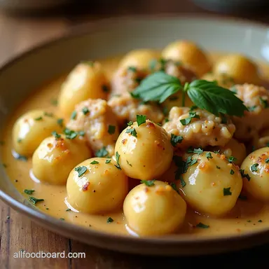Creamy Garlic Chicken Gnocchi Recipe Weeknight Comfort Done Right Recipe Card