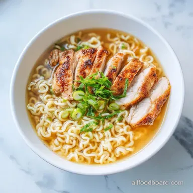 Creamy Garlic Chicken Ramen in 30 Mins