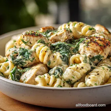 Chicken Spinach Pasta: Creamy Garlic Recipe Ready in 30 Minutes