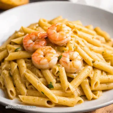 Creamy Garlic Shrimp Pasta Easy Quick Weeknight Dinner Recipe Card