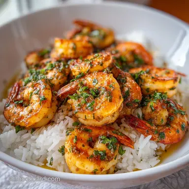 Rich Buttery Shrimp with Rice in 20 Min