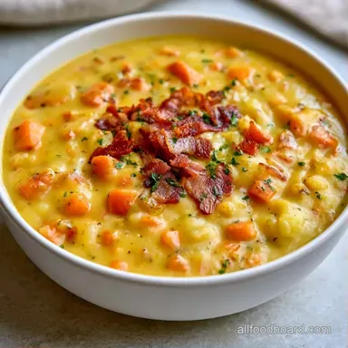 German Potato Soup with Bacon Recipe Card