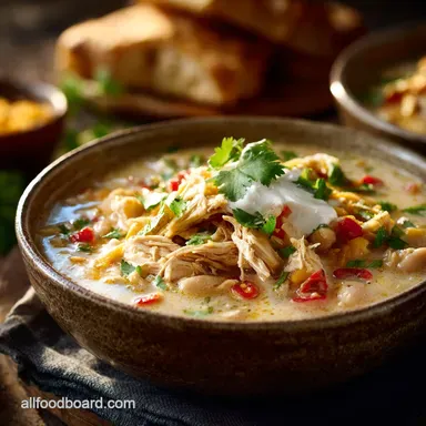 High Protein White Chicken Chili The Creamy MacroFriendly Winter Warmer