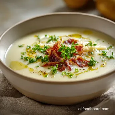 Creamy Homemade Potato Soup Silky Velvety and Never Gluey