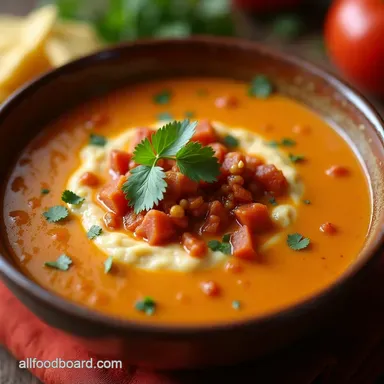 Rich Creamy Keto Taco Soup Recipe Fiesta in a Bowl Recipe Card
