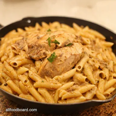 Creamy Marsala Chicken Orzo OnePan Italian Comfort Recipe Card