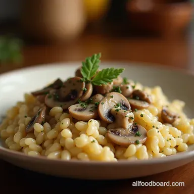 Foolproof Creamy Mushroom Risotto Recipe Restaurant Quality Recipe Card
