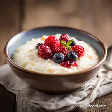 Creamy Rice Pudding Recipe for 4 Servings Recipe Card