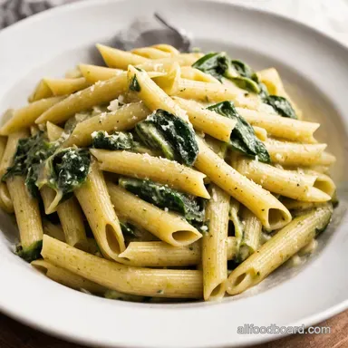 Spinach Artichoke Pasta Recipe Creamy Weeknight Dinner Recipe Card