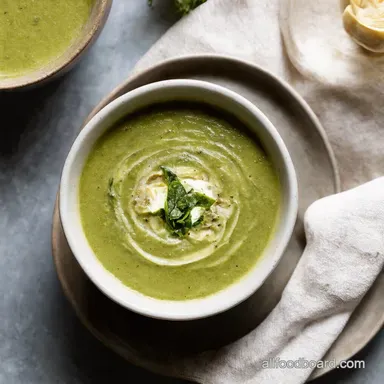 Creamy Spinach Artichoke Soup A Bowl of Comfort Recipe Card