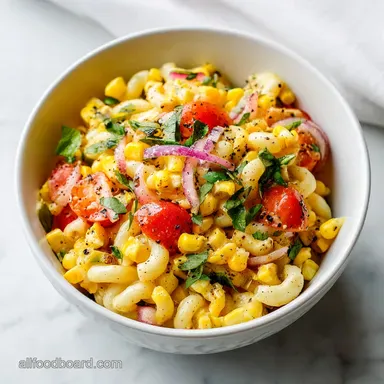 Creamy Street Corn Pasta Salad in 35 Minutes Recipe Card