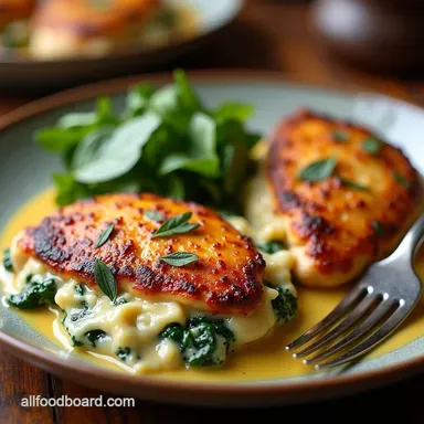SunKissed Tuscan Keto Chicken Easy Creamy Bake Recipe Card