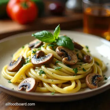 Creamy Zucchini Mushroom Pasta My GoTo Weeknight Dinner Recipe Card