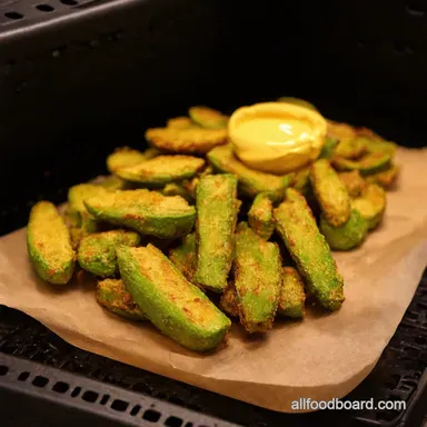 Crispy Air Fryer Avocado Fries Chipotle Aioli Sorted Recipe Card