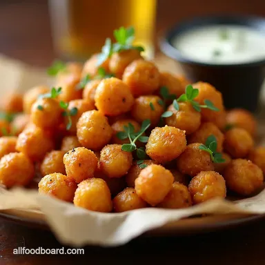Crispy Air Fryer Chickpeas Healthy Pub Grub Recipe Card