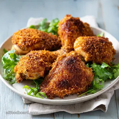 Baked Chicken Thighs Recipe: Crispy Skin Recipe Card