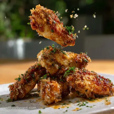 Crispy Baked Chicken Wings: Oven Technique Recipe Card