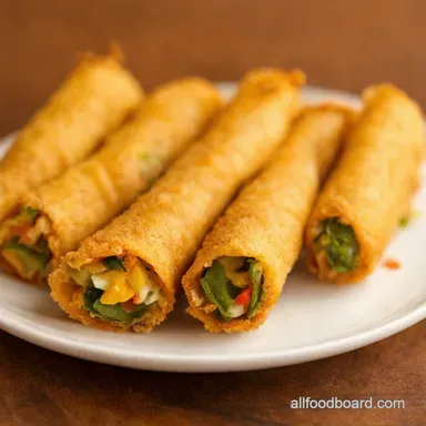 Crispy Veggie Egg Rolls My Familys Veggie egg roll recipe Recipe Card