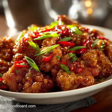 Proper General Tso Chicken Recipe Crispy DoubleFried Chicken Recipe Card