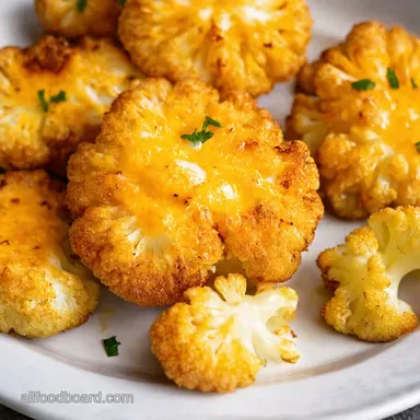 Crispy Cheesy Cauliflower Steaks Easy Veggie Delight Recipe Card