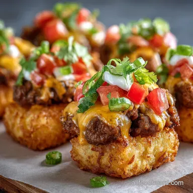 Cheeseburger Tots: The Ultimate Crispy Game Day Appetizer Recipe Card
