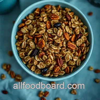 Crispy Homemade Granola: A Nutty and Fruity Delight Recipe Recipe Card